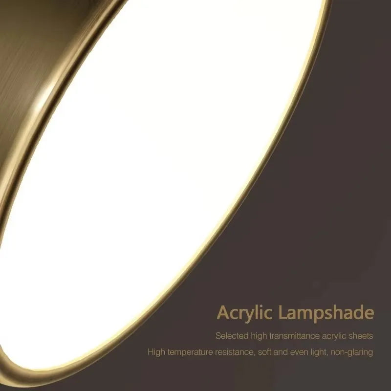 CopperLux – Lámpara de techo LED retro cobre – Diseño compacto y de bajo consumo energético