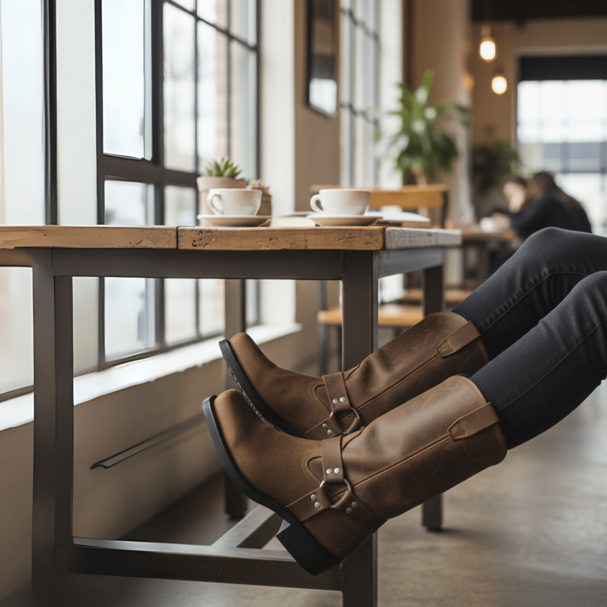 Robuste Herrenstiefel | Wasserdichtes Leder mit Ölbeständiger Sohle | Langlebige Gurtstiefel für Alle Wetterbedingungen 5