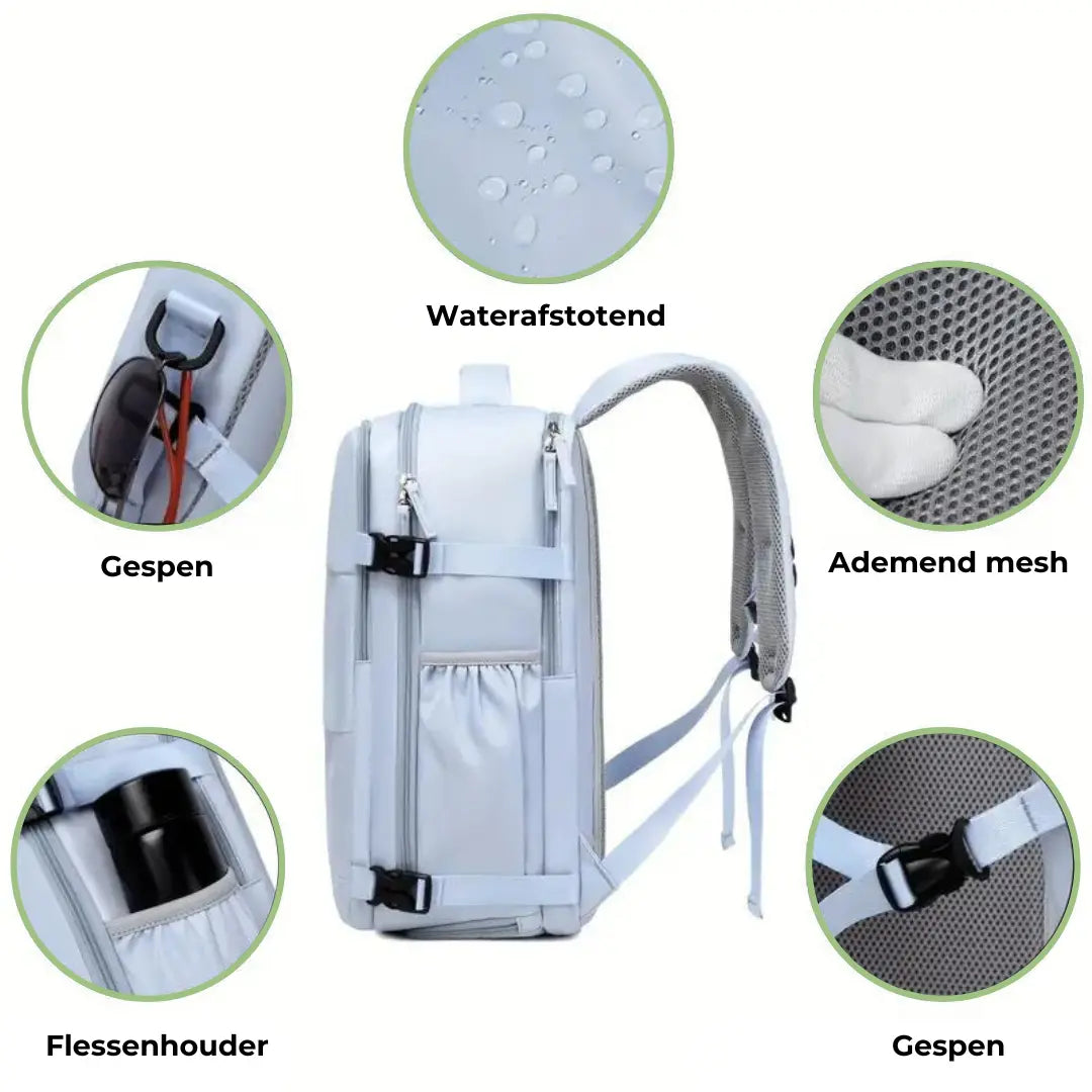 Equipaxe de man Mochila – Carga USB | Impermeable e Viaxe Intelixente
