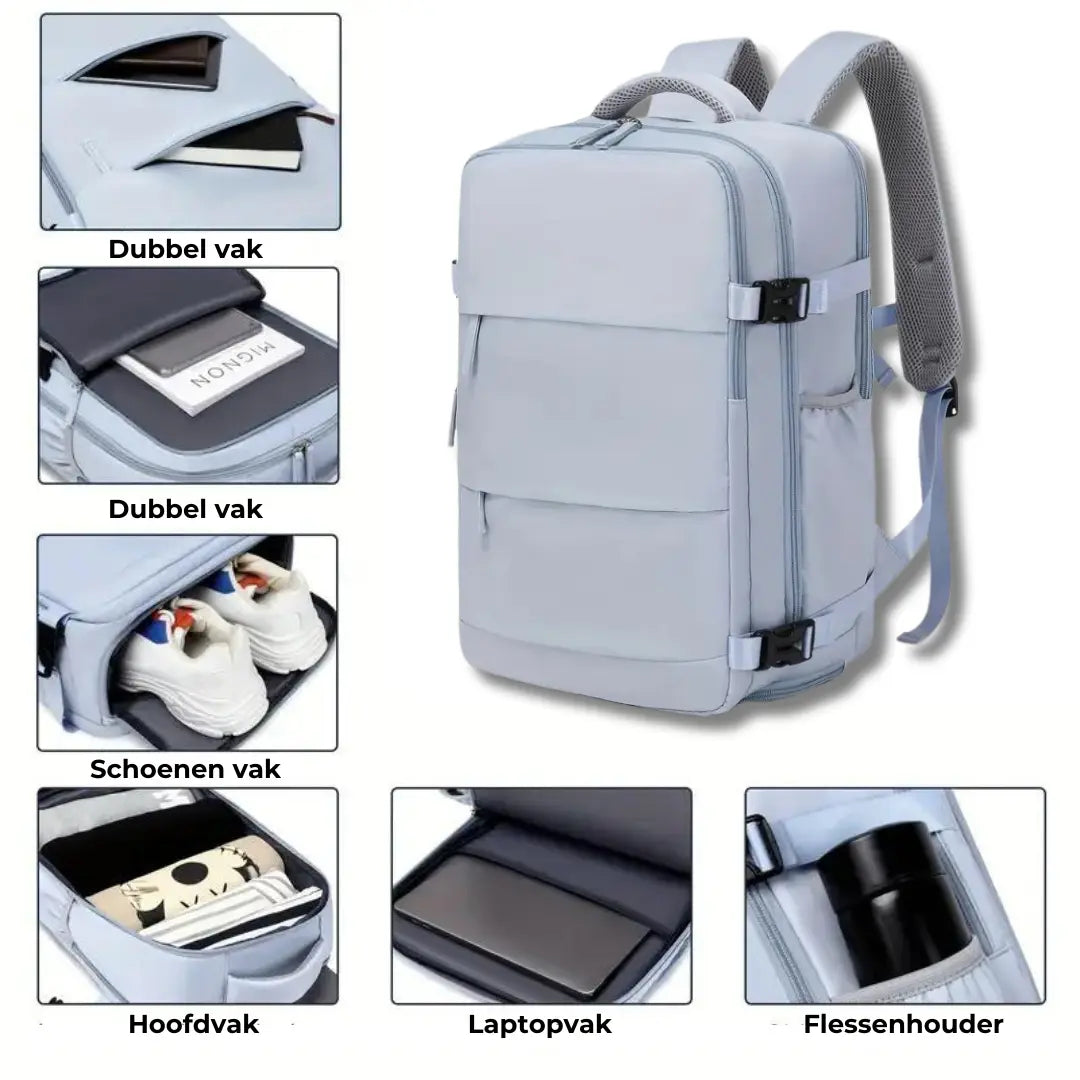 Equipaxe de man Mochila – Carga USB | Impermeable e Viaxe Intelixente