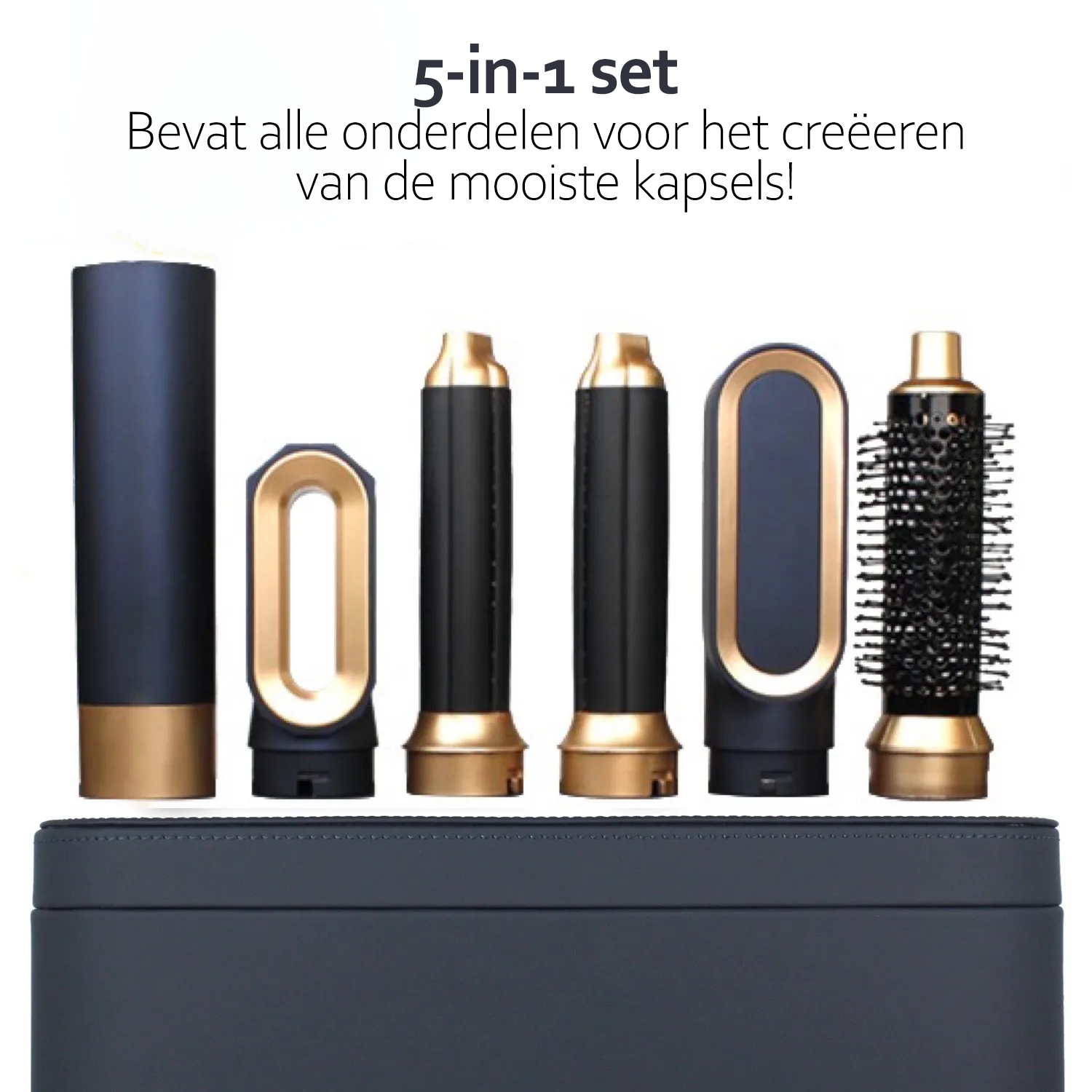 5-in-1 Hair Dryer Brush – Air Styler with 5 Attachments & Ionic Technology