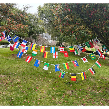 2026 42pcs world Country Flag 14x21cm NEW Football cup Countries Flag Bunting National String Banner Event Garlands decoration VestraGear