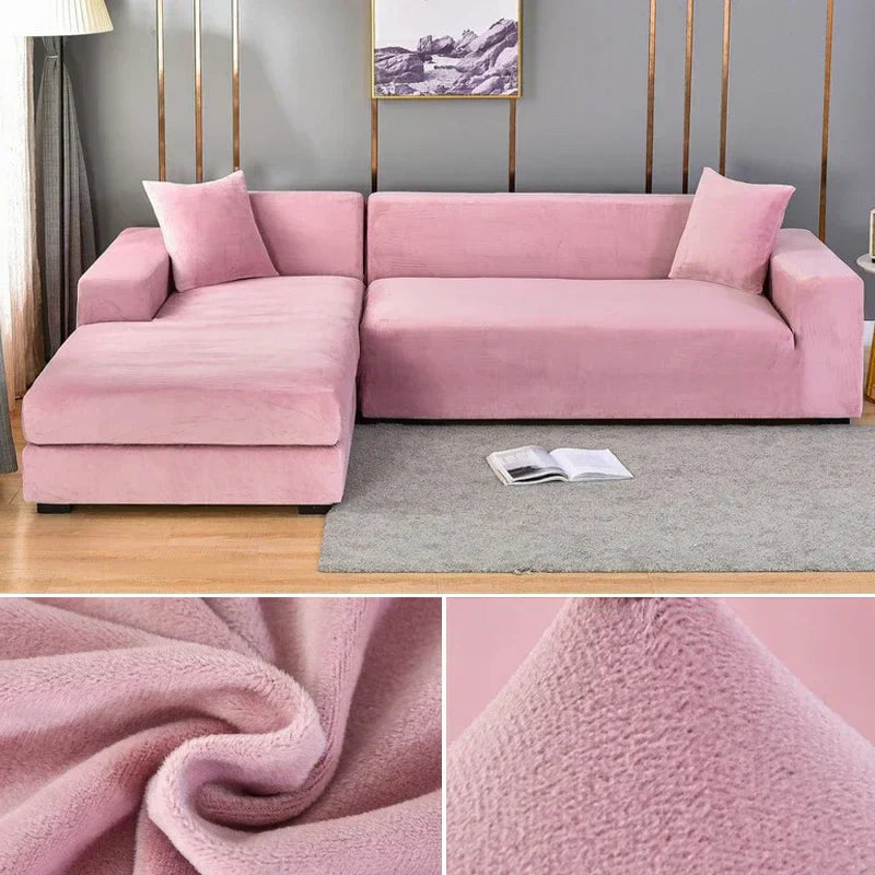 Samtlux – Velvet stretch sofa cover non-slip – style & protection at home
