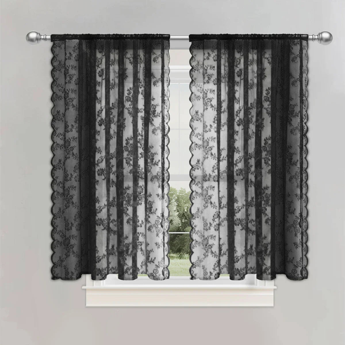 ROSALACE – Romantic Rose Lace Curtain Vestragear