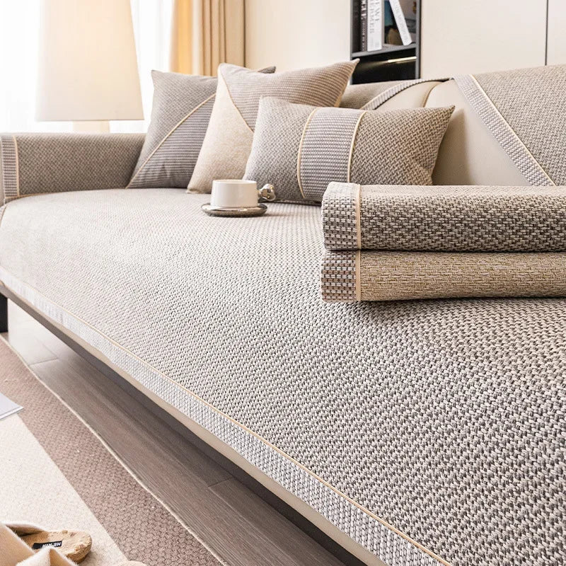 Bankhoes – Gewatteerde Katoenmix met Antislip Onderzijde & Losse Modules