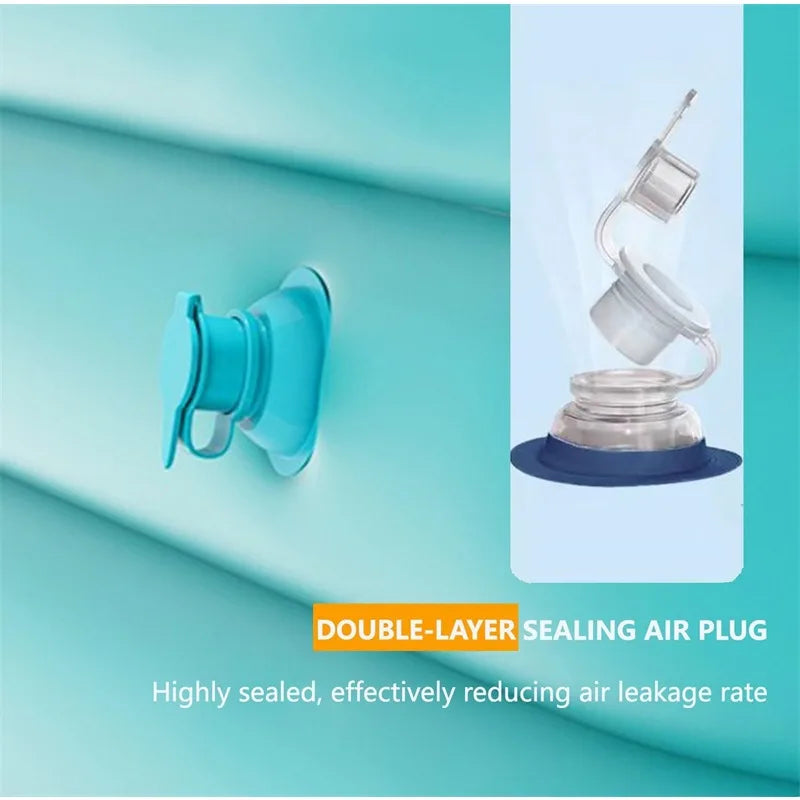 Aufblasbarer Pool – Rechteckiges Familienbecken mit 0,4 mm PVC & Ablaufventil Bolendo