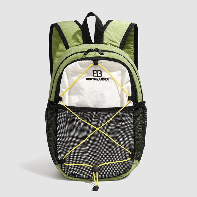 Mochila para mujer al aire libre – Ligera y deportiva con bloques de color