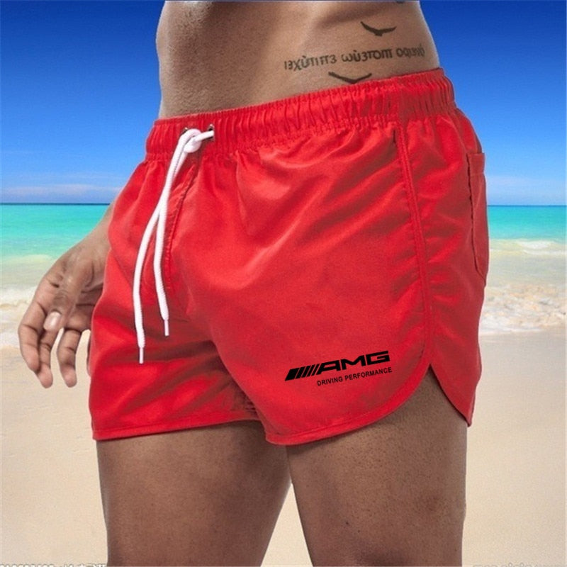Herren Badeshorts – schnell trocknende Shorts mit Kordelzug und leichtem Schnitt  