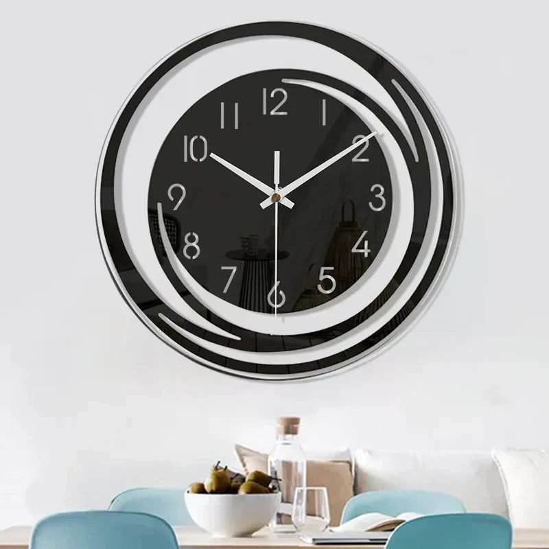 Reloj de pared NordicTime – Reloj acrílico 3D silencioso en diseño escandinavo