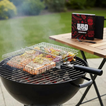 GRILLBASK – Portable Stainless Steel Grill Basket for Fish & Vegetables Vestragear