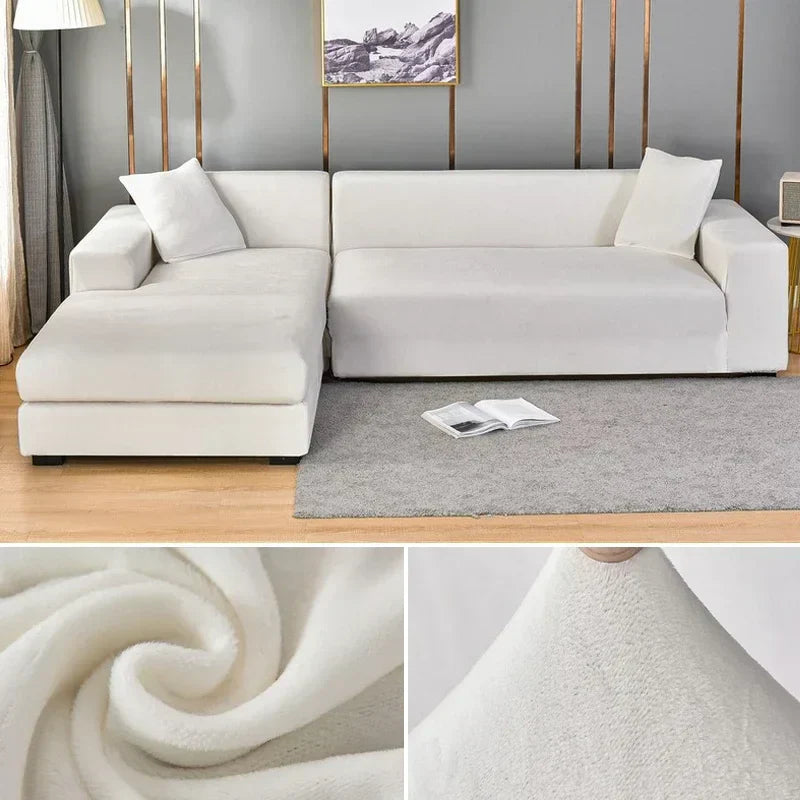 Samtlux – Velvet stretch sofa cover non-slip – style & protection at home