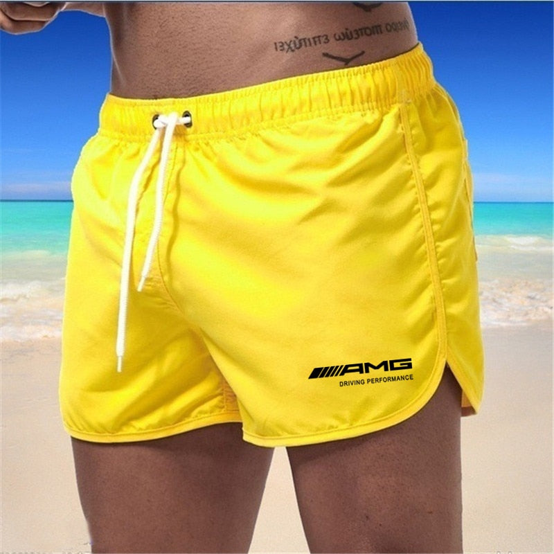 Herren Badeshorts – schnell trocknende Shorts mit Kordelzug und leichtem Schnitt  