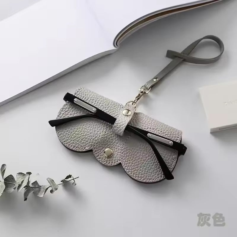 Revalki Sun Cover - Leather case with snap closure for glasses