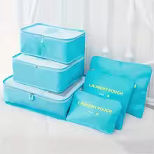 Reis Organizer Set – 6-Delige Opbergkubussen met Ademend Mesh & Ruimtebesparend Ontwerp Vestragear
