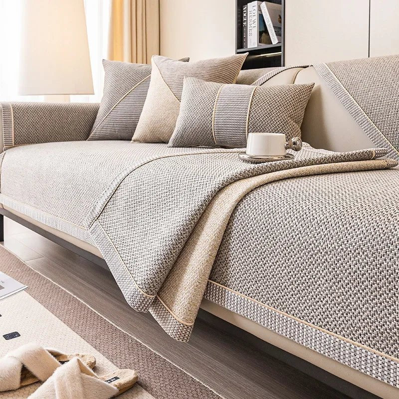 Bankhoes – Gewatteerde Katoenmix met Antislip Onderzijde & Losse Modules