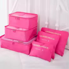 Reis Organizer Set – 6-Delige Opbergkubussen met Ademend Mesh & Ruimtebesparend Ontwerp Vestragear