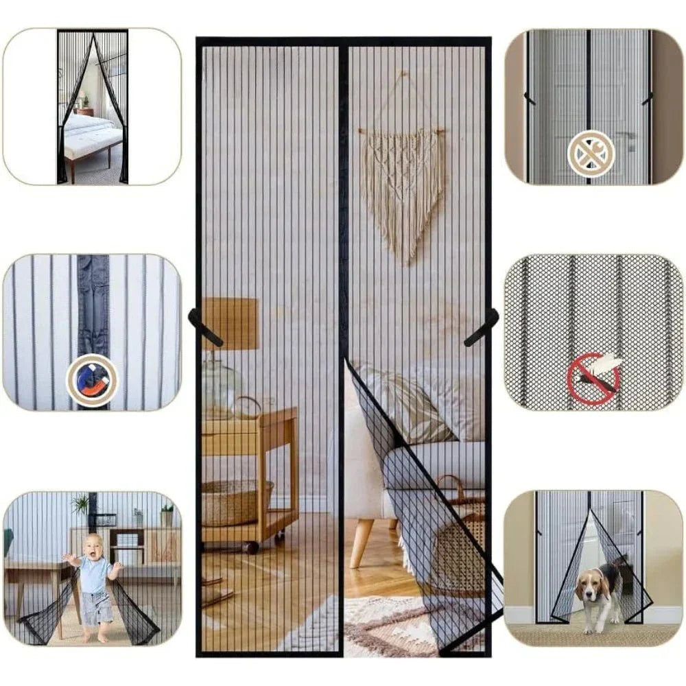 BREEZEMESH – Magnetic Hands-Free Door Screen Curtain Vestragear