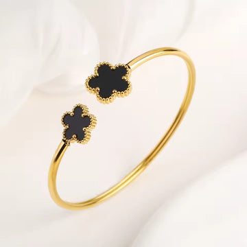 Nagel & Klaver Pulseiras | Aceiro inoxidable elegante en ouro e negro