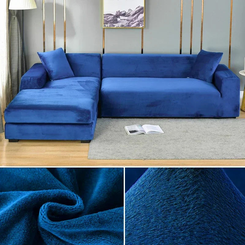Samtlux – Velvet stretch sofa cover non-slip – style & protection at home