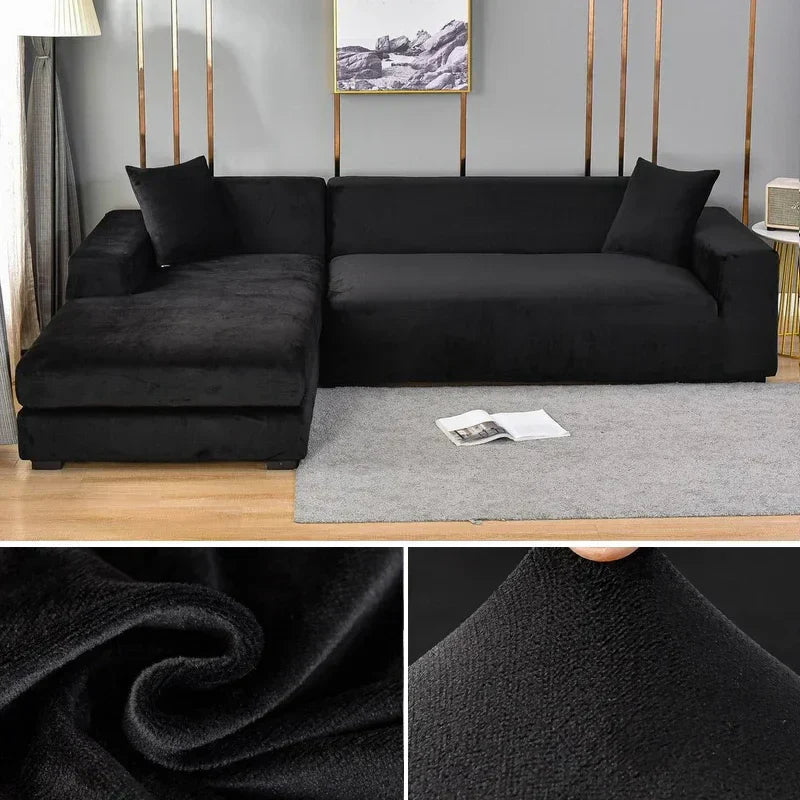 Samtlux – Velvet stretch sofa cover non-slip – style & protection at home