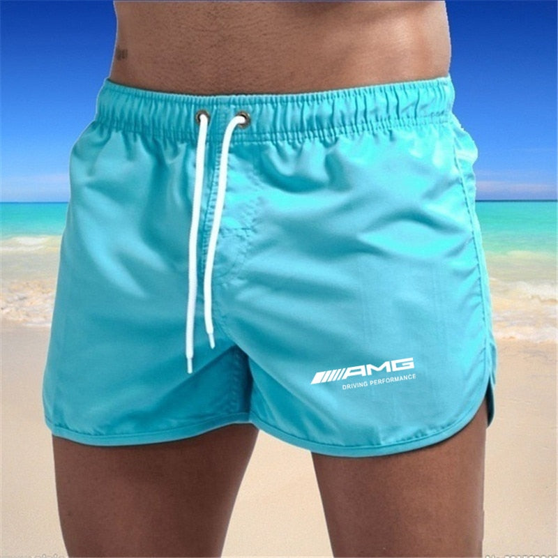 Herren Badeshorts – schnell trocknende Shorts mit Kordelzug und leichtem Schnitt  