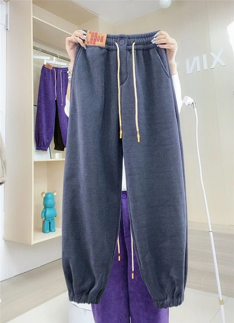 Monica Winter Jogginghose | Warme Plüschfütterung & lässiges Design  