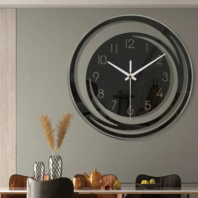 Reloj de pared NordicTime – Reloj acrílico 3D silencioso en diseño escandinavo