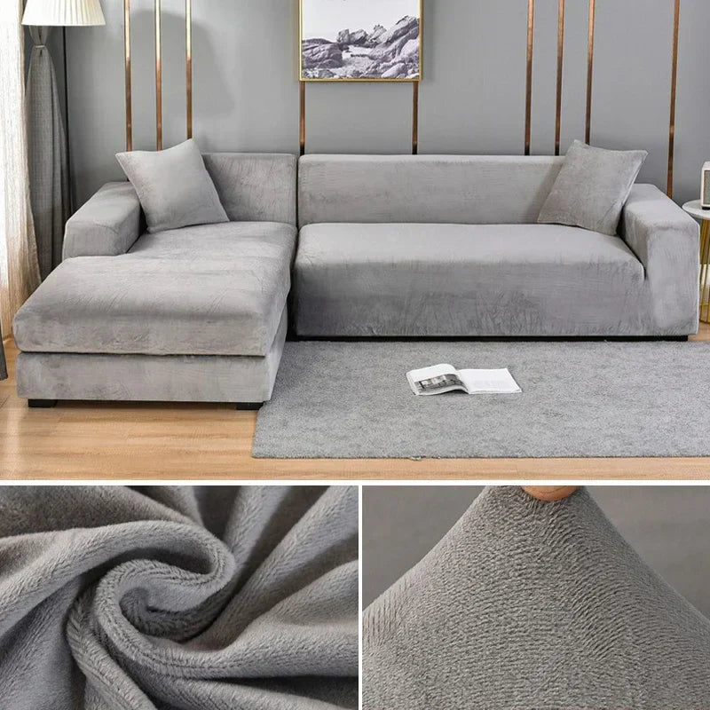 Samtlux – Velvet stretch sofa cover non-slip – style & protection at home