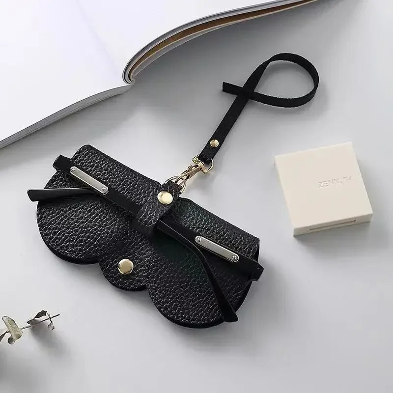 Revalki Sun Cover - Leather case with snap closure for glasses