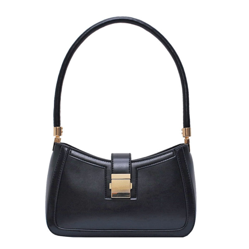 Revalki Emma - Black Leather Shoulder Bag