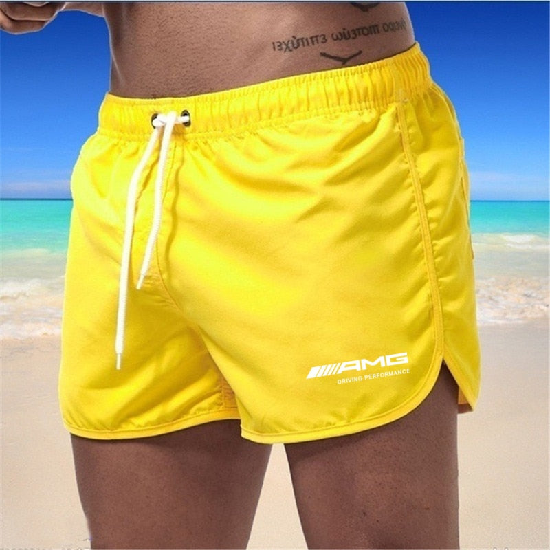 Herren Badeshorts – schnell trocknende Shorts mit Kordelzug und leichtem Schnitt  