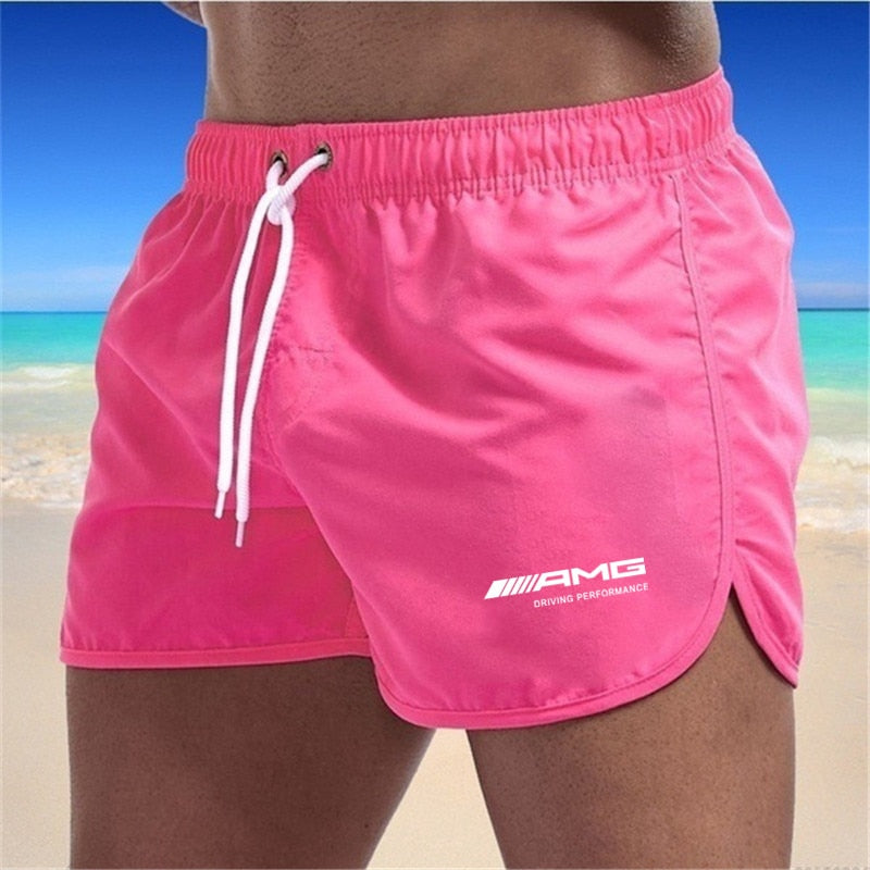Herren Badeshorts – schnell trocknende Shorts mit Kordelzug und leichtem Schnitt  