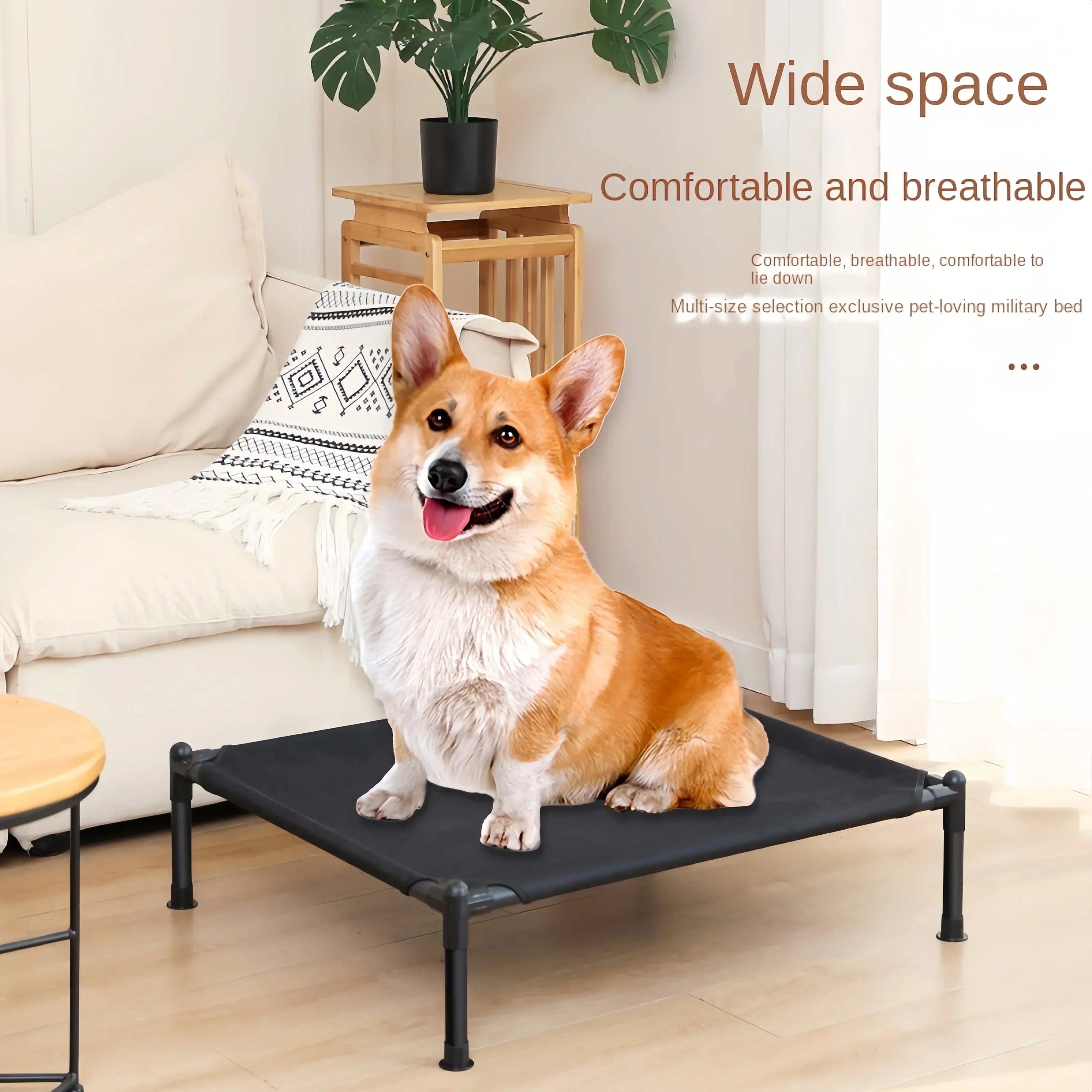 Cama Elevada Plegable para Mascotas – Cama Portátil para Gatos y Perros