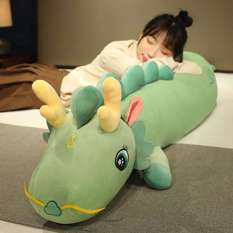 Almohada corporal dragón de peluche – Súper suave y 150 cm de largo