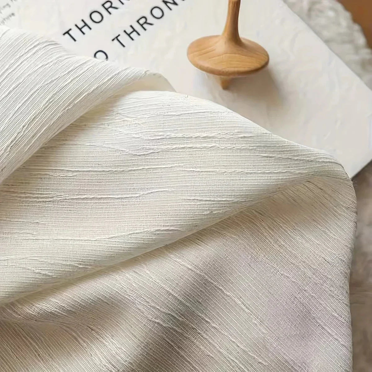 HAVENLUME - Wabi-Sabi Crinkle Sheer Curtains with Eyelets, Gently Light-Filtering & Elegant for Living and Bedrooms Vestragear