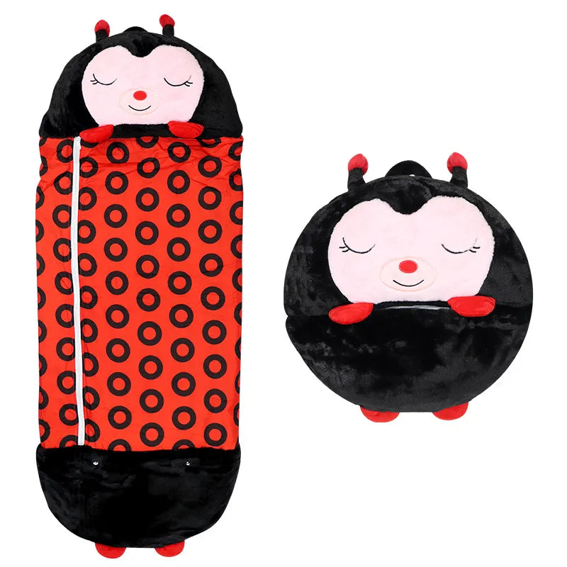 MagicalCuddle 2-en-1 Saco de durmir e peluche – Para nenos de 3 a 8 anos