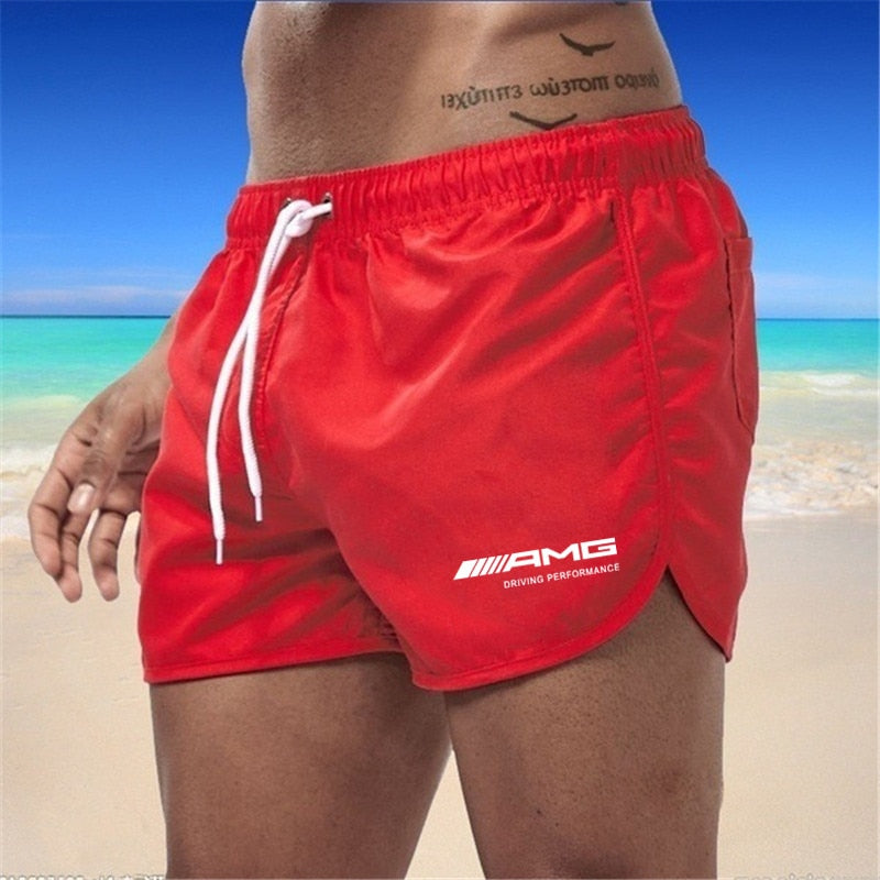 Herren Badeshorts – schnell trocknende Shorts mit Kordelzug und leichtem Schnitt  