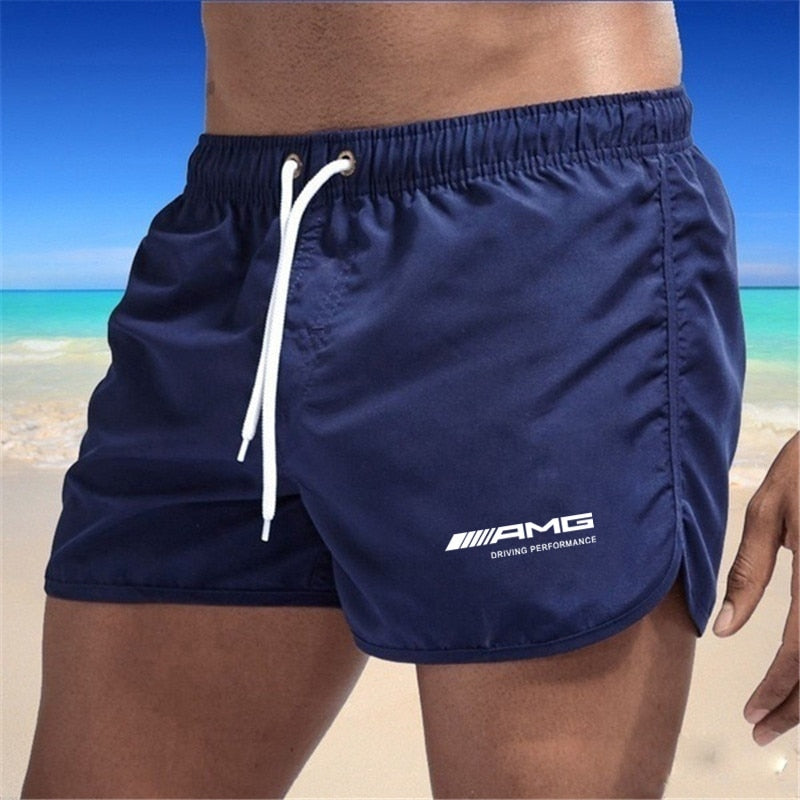 Herren Badeshorts – schnell trocknende Shorts mit Kordelzug und leichtem Schnitt  