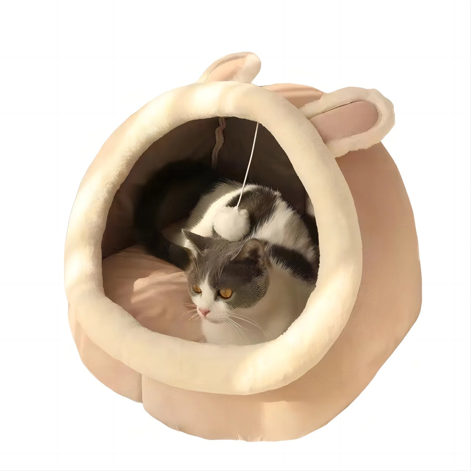 Caseta plegable para gatos – Cama tipo tienda cómoda para gato o perro pequeño