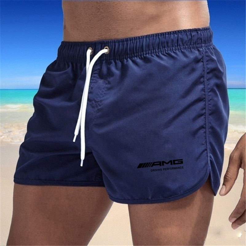 Herren Badeshorts – schnell trocknende Shorts mit Kordelzug und leichtem Schnitt  
