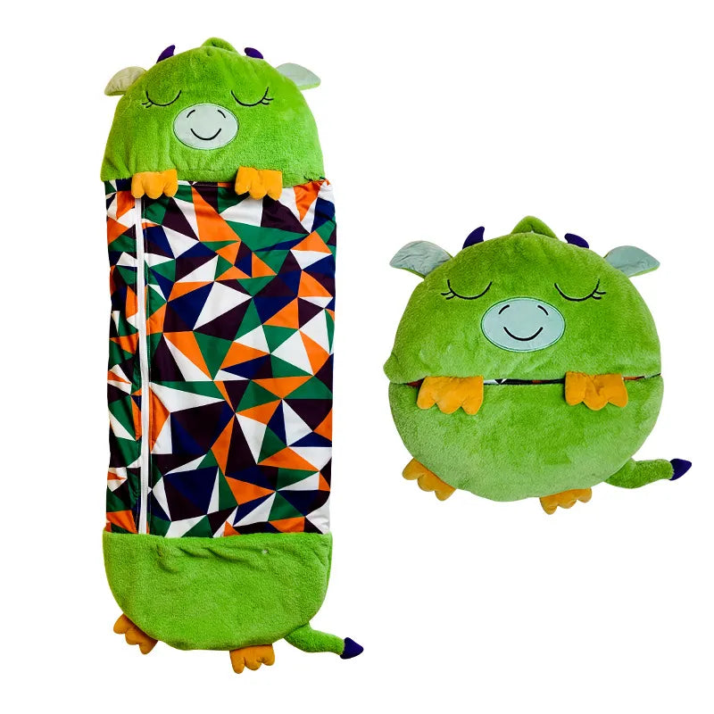 MagicalCuddle 2-en-1 Saco de durmir e peluche – Para nenos de 3 a 8 anos
