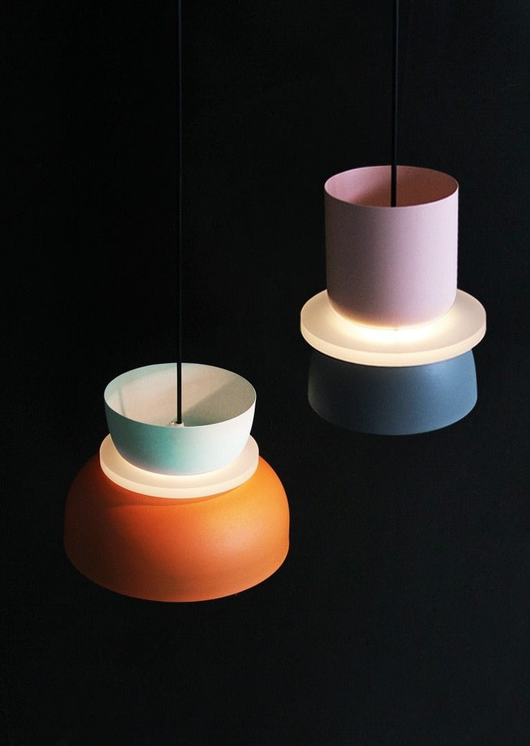 Liora Lights – Halo LED Hanglamp met Acrylschijf, kleurrijk design