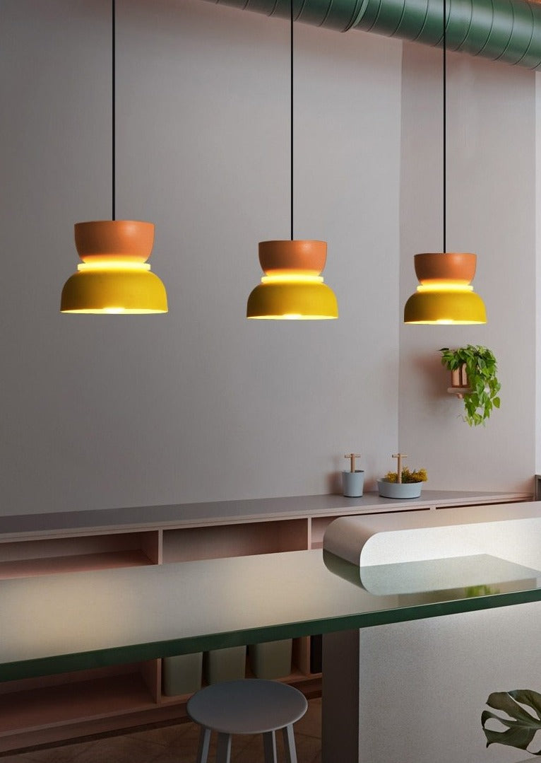 Liora Lights – Halo LED Hanglamp met Acrylschijf, kleurrijk design