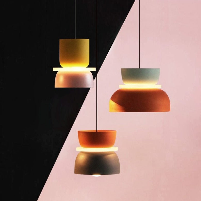 Liora Lights – Halo LED Hanglamp met Acrylschijf, kleurrijk design