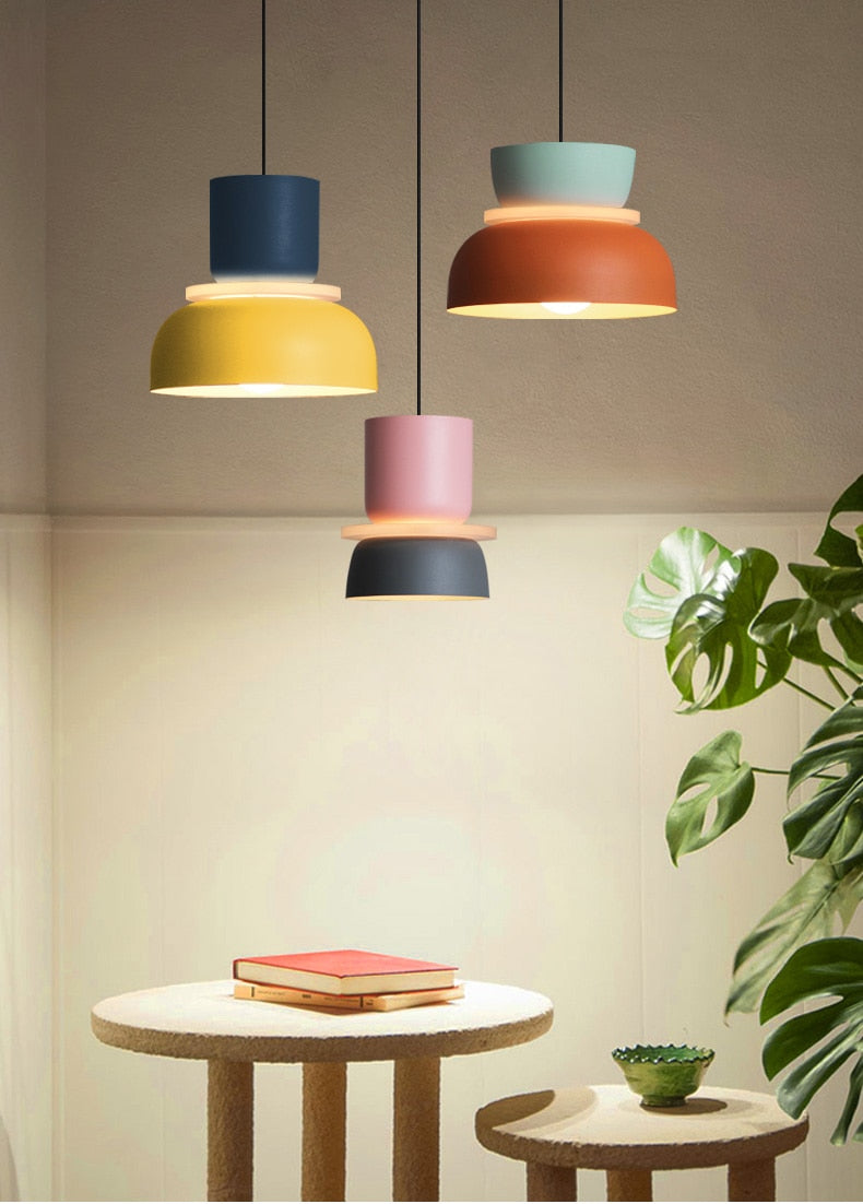 Liora Lights – Halo LED Hanglamp met Acrylschijf, kleurrijk design