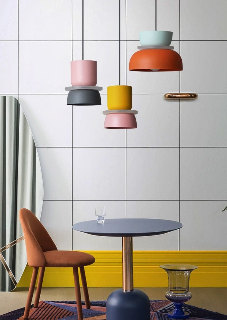 Liora Lights – Halo LED Hanglamp met Acrylschijf, kleurrijk design