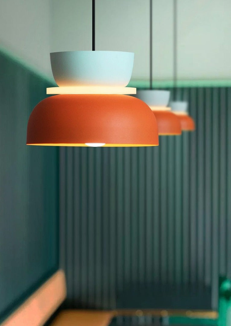 Liora Lights – Halo LED Hanglamp met Acrylschijf, kleurrijk design