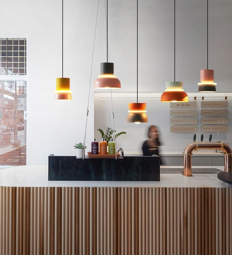 Liora Lights – Halo LED Hanglamp met Acrylschijf, kleurrijk design