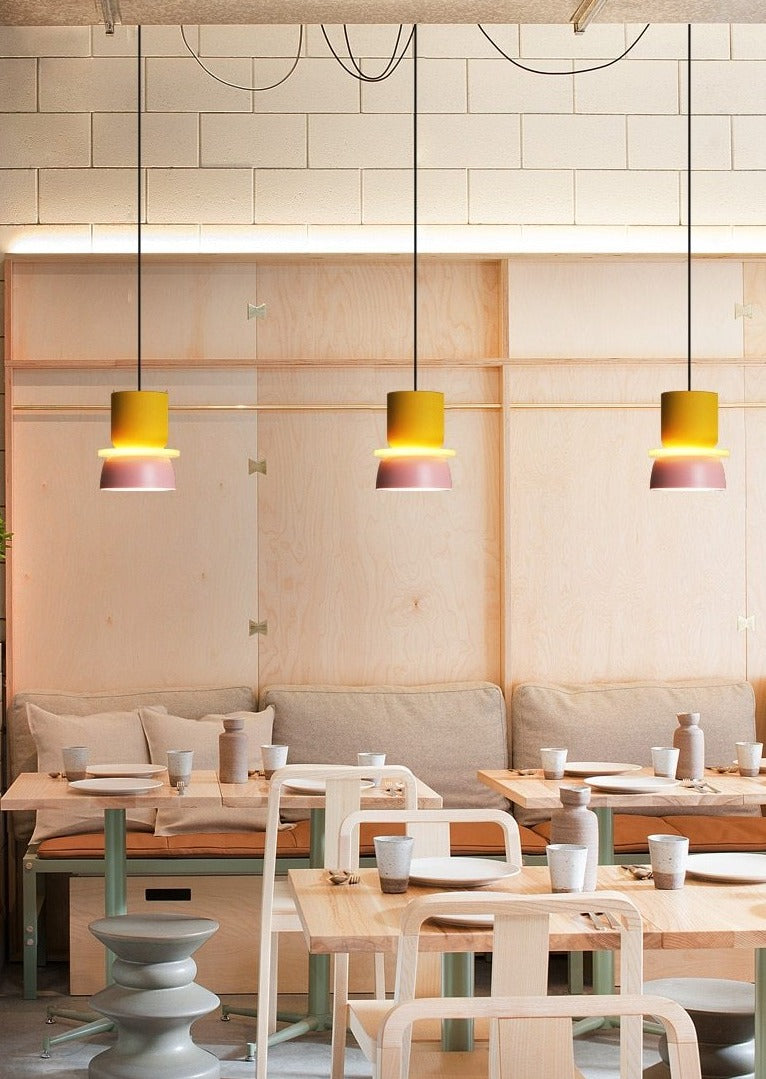 Liora Lights – Halo LED Hanglamp met Acrylschijf, kleurrijk design