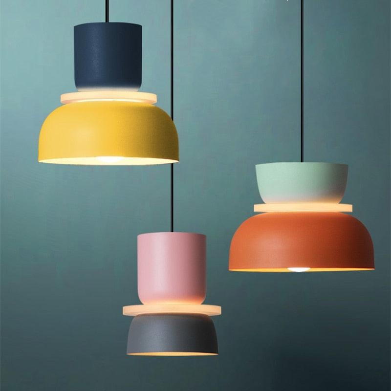 Liora Lights – Halo LED Hanglamp met Acrylschijf, kleurrijk design